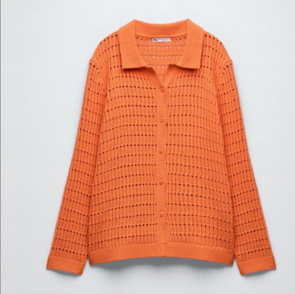 Zara Chenile Shirt and Pants Set size Large - Picture 4 of 11